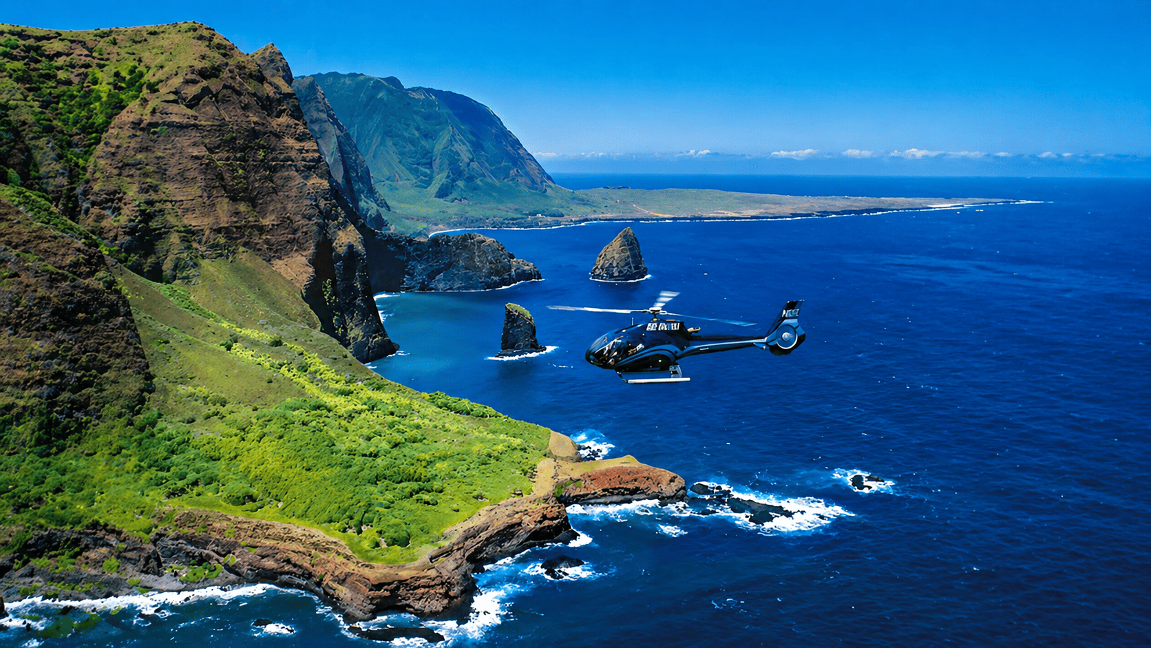 Blue Hawaiian Helicopters - Waterfalls of West Maui & Molokai